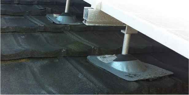 Poor solar panel footing