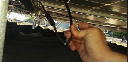 solar panel wire management