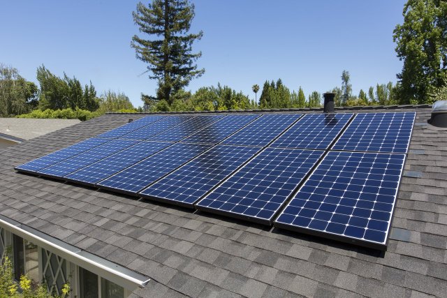 black frame, white backing, wireless solar panel