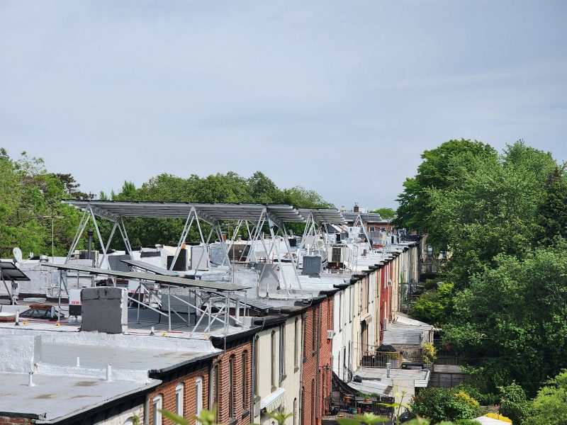 a solar canopy in park slope NYC