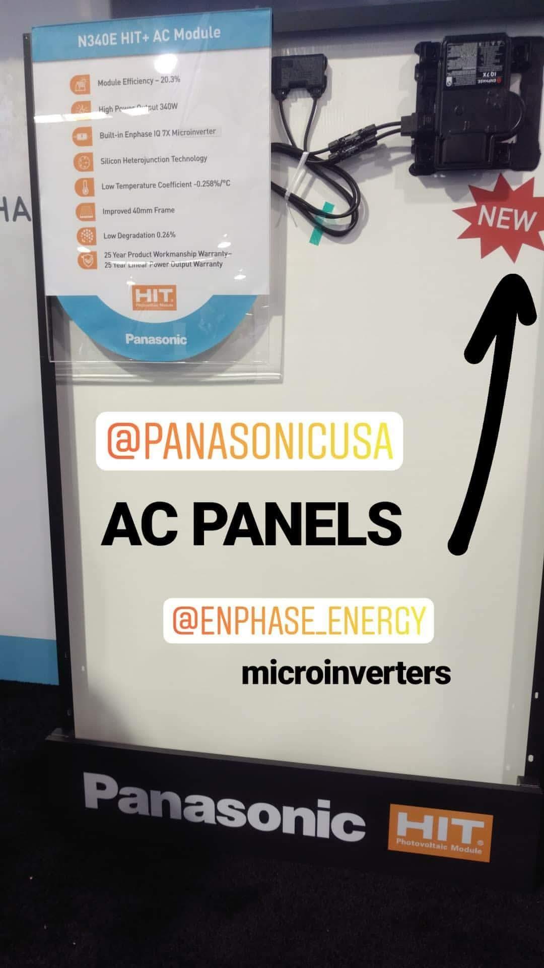 Panasonic AC Panels with Enphase Microinverters