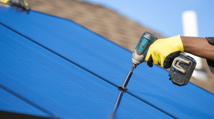 Image of solar installation through the illinois shines program