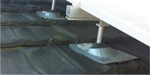 Poor solar panel footing