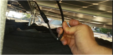solar panel wire management