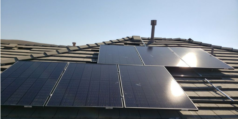 Image of solar panels installed on a roof