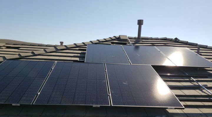 Image of solar panels installed on a roof
