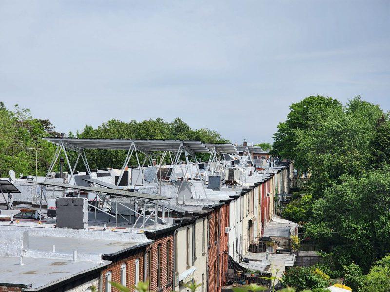 a solar canopy in park slope NYC