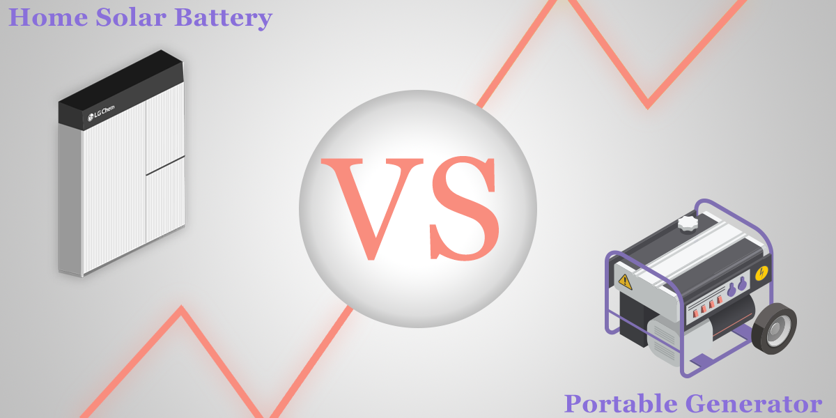 portable generator vs home battery