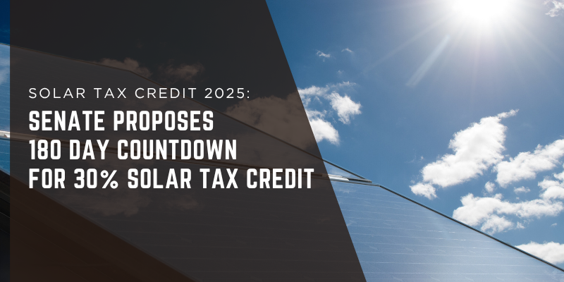 senate proposes changes to 30% solar tax credit